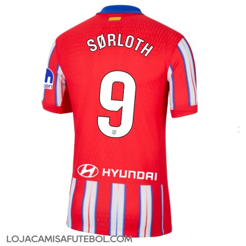 Camisa de Futebol Atletico Madrid Alexander Sorloth #9 Equipamento Principal 2024-25 Manga Curta